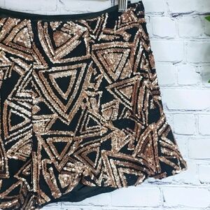 LEXI DREW High Waist Sequin Shorts Juniors Size S